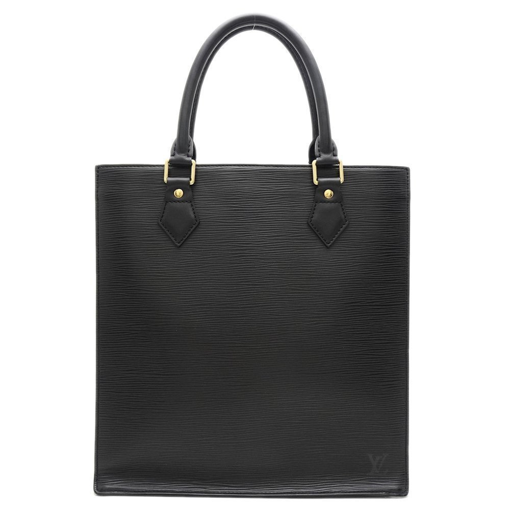 Louis Vuitton Epi Sac Plat Noir Tote Bag Black